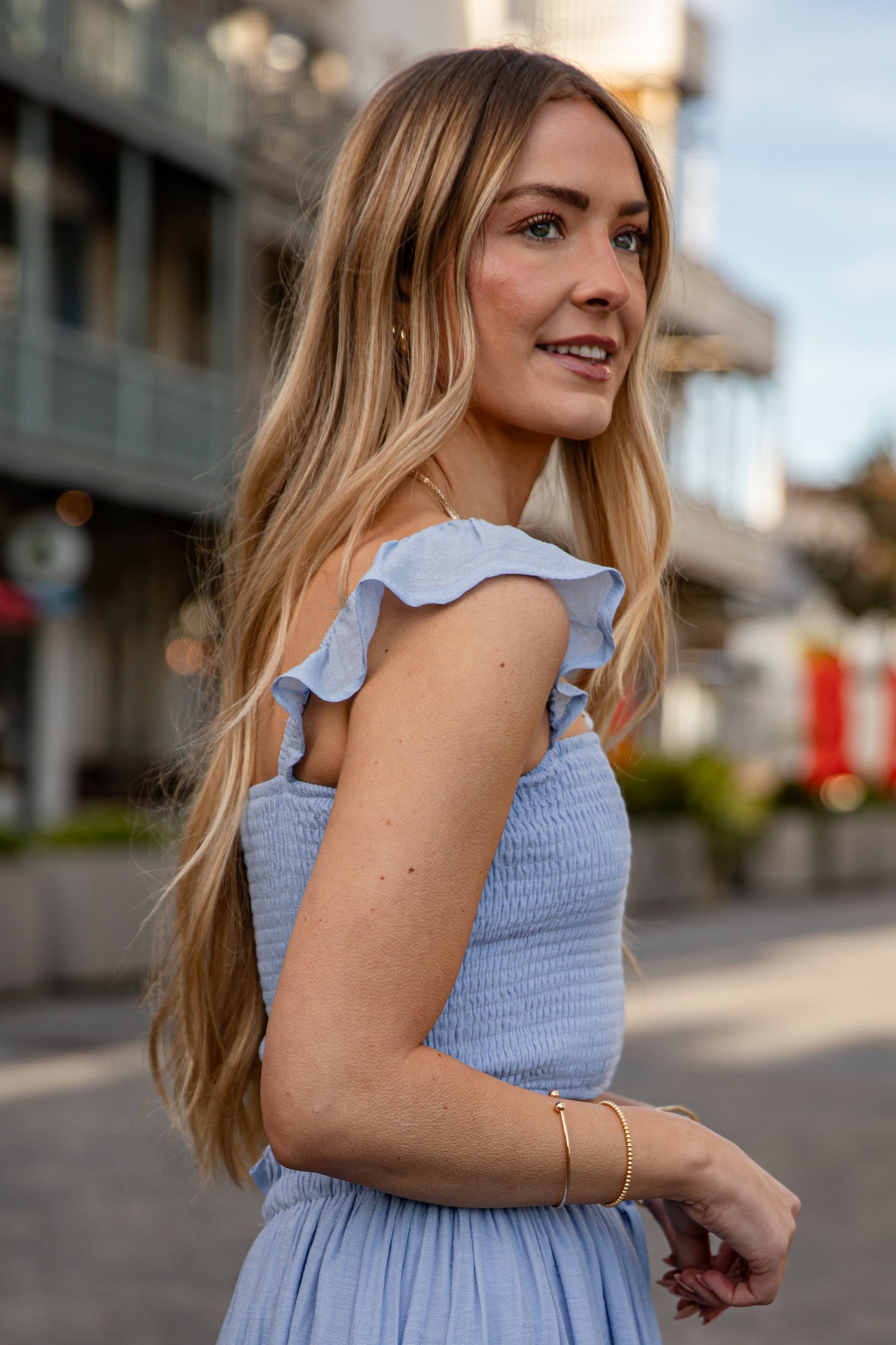 Sunlit Sorbet Tube Top | Trendy Women's Tops