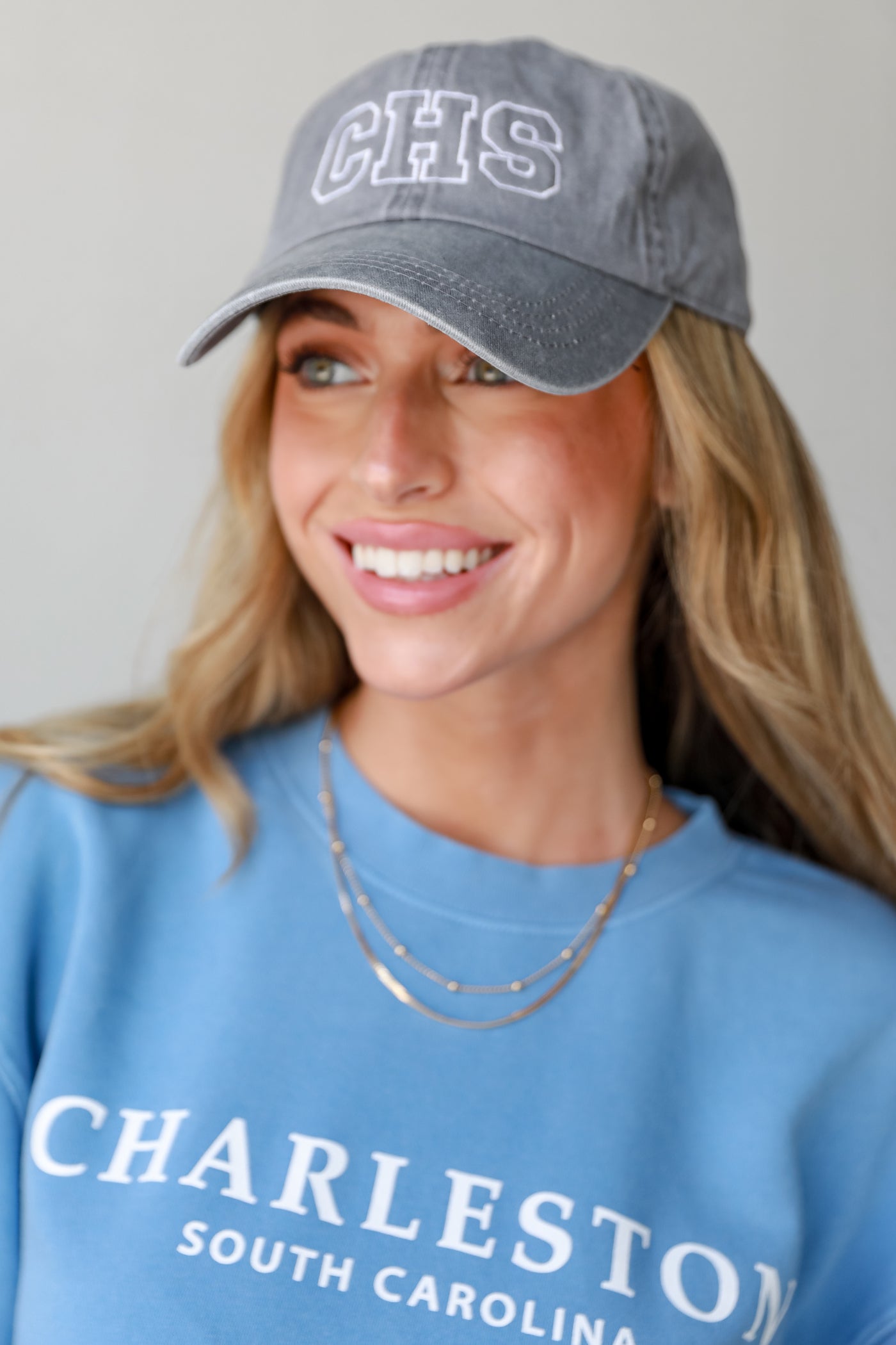 grey CHS Embroidered Hat