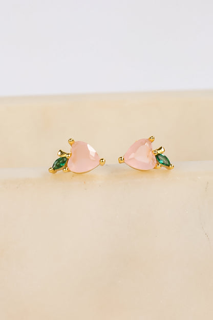Cute Light Pink Gemstone Stud Earrings | Dainty Earrings | DressUp Cute Light Pink Gemstone Stud Earrings | Dainty Earrings | DressUp