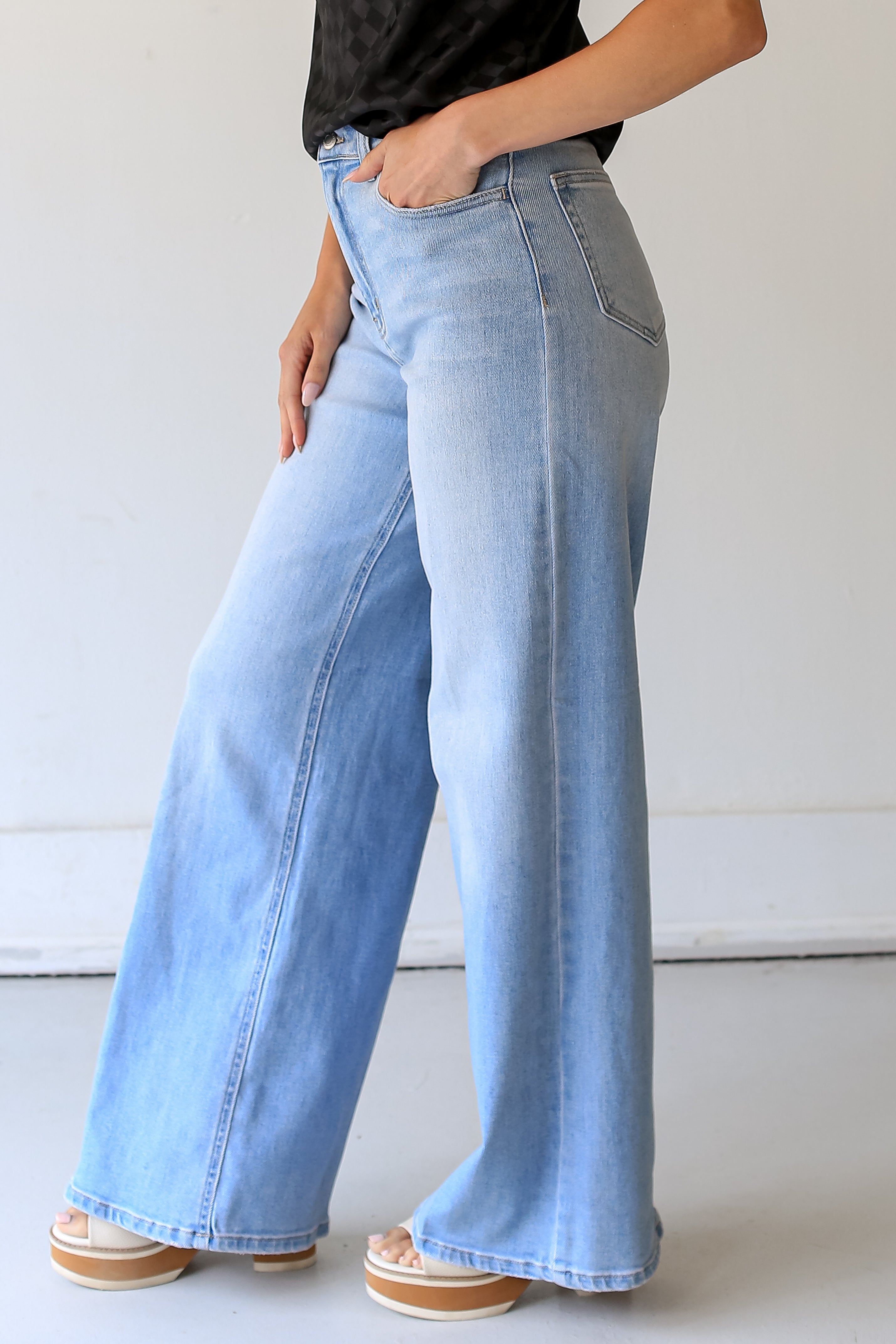 Wide Leg Jeans side view