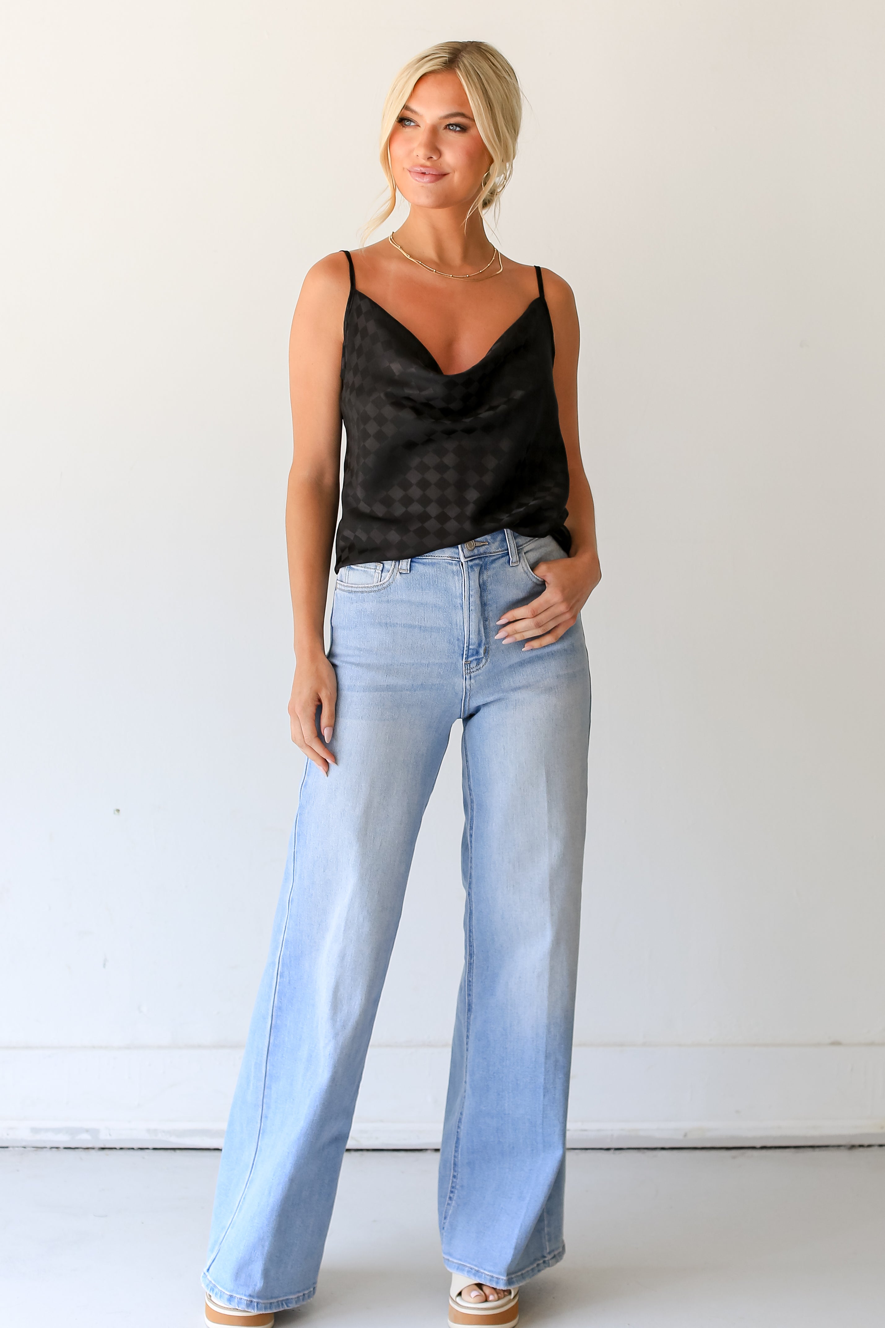 Wide Leg Jeans front view