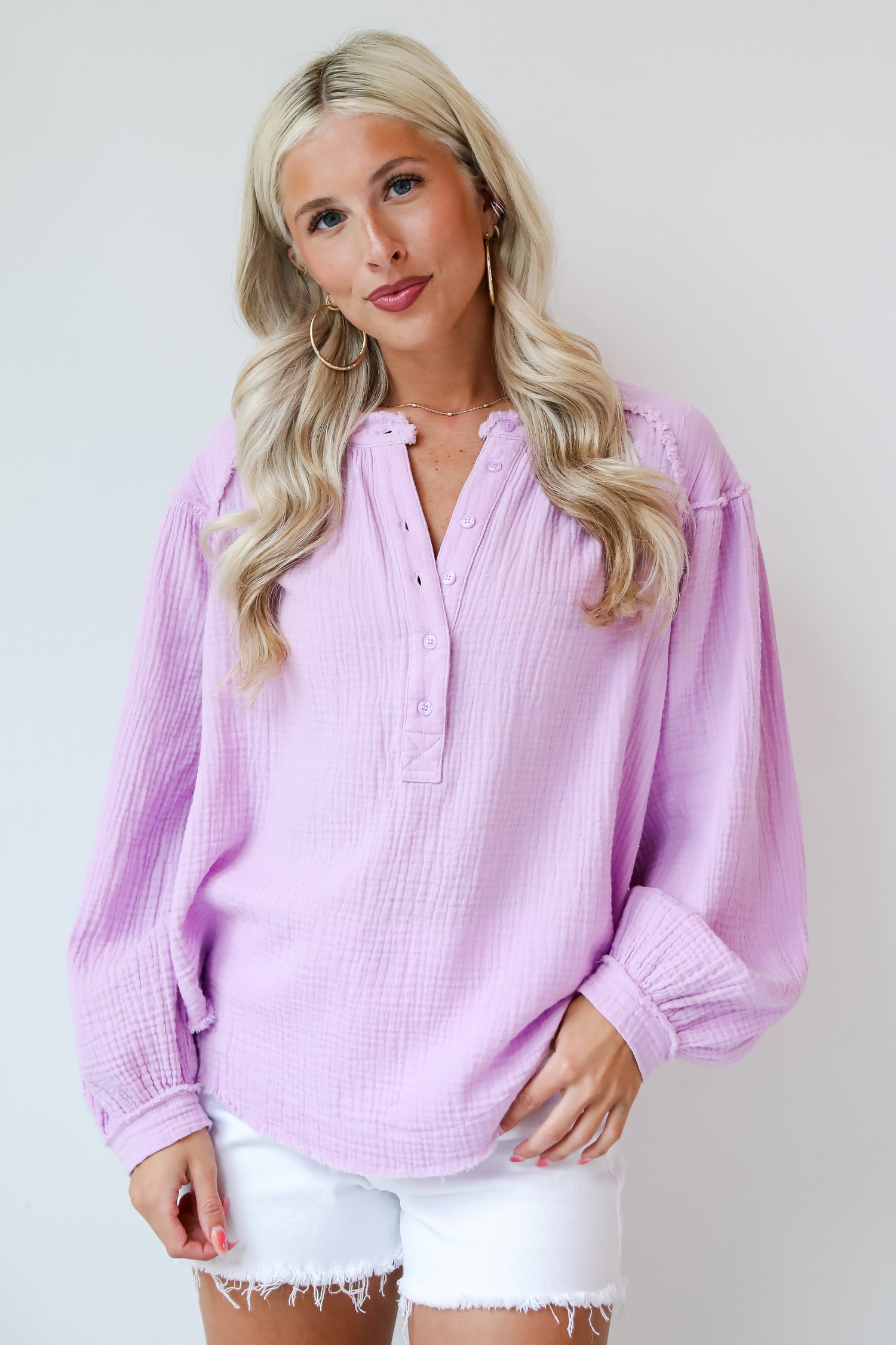 cute linen tops