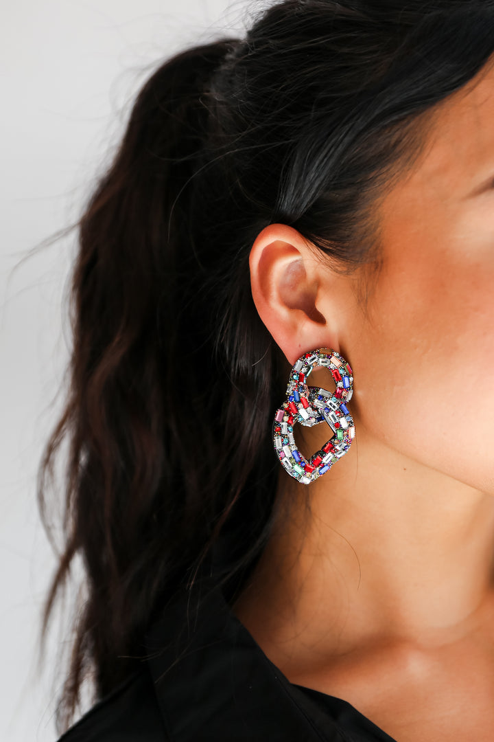 colorful statement earrings for women