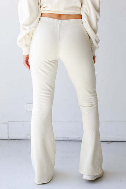 cream Lounge Pants back view