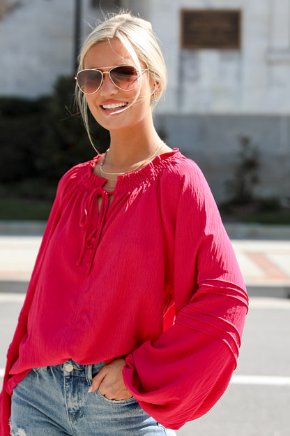 Fuchsia Blouse