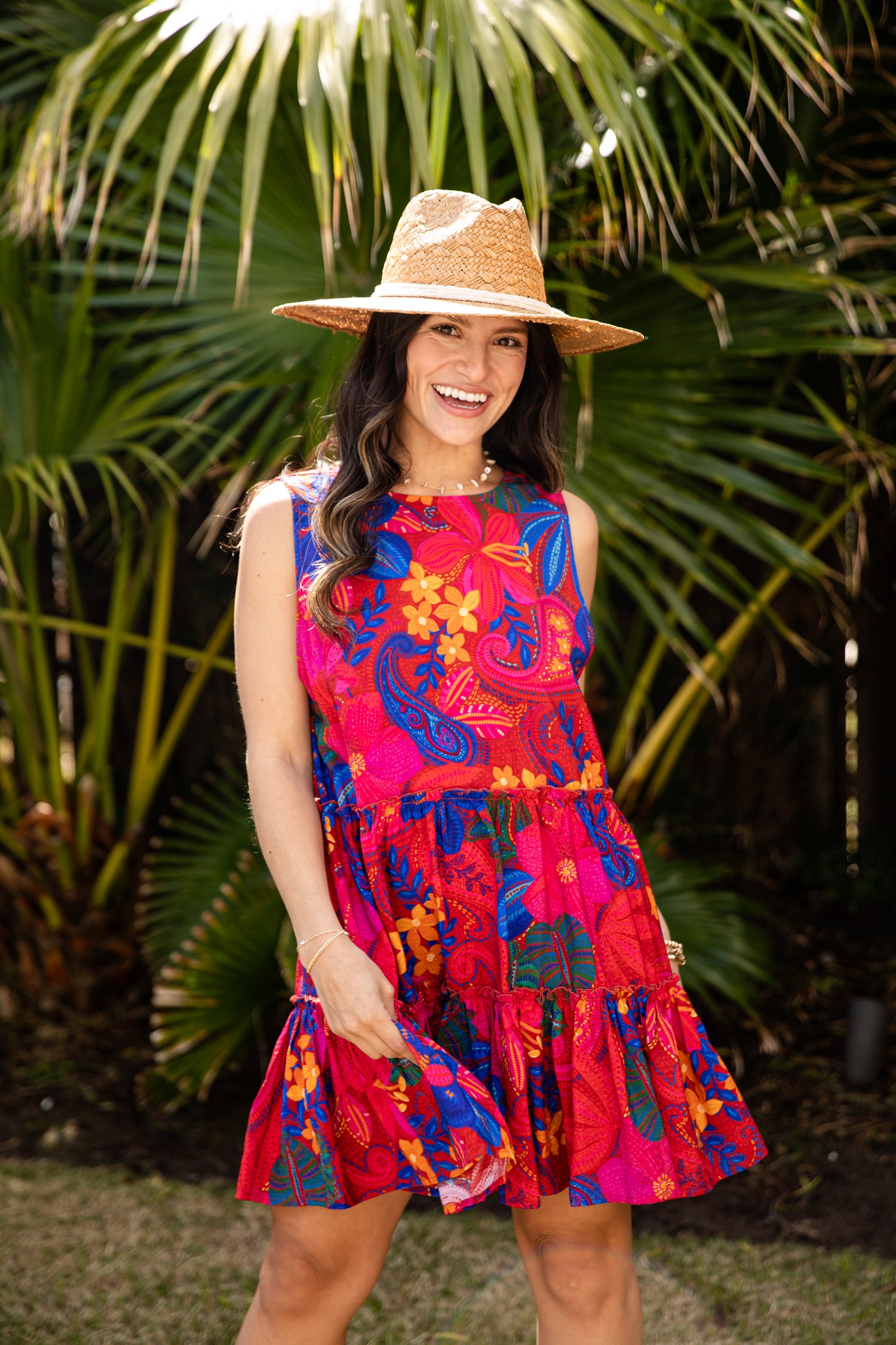 Rio Muse Magenta Floral Mini Dress | Trendy Women's Dresses | DressUp   Dress Up