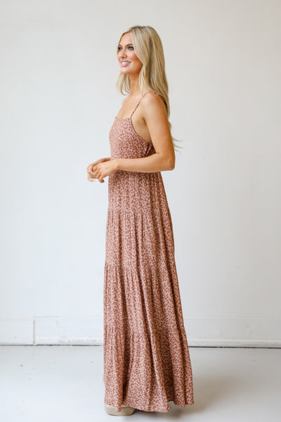 Tiered Floral Maxi Dress side view