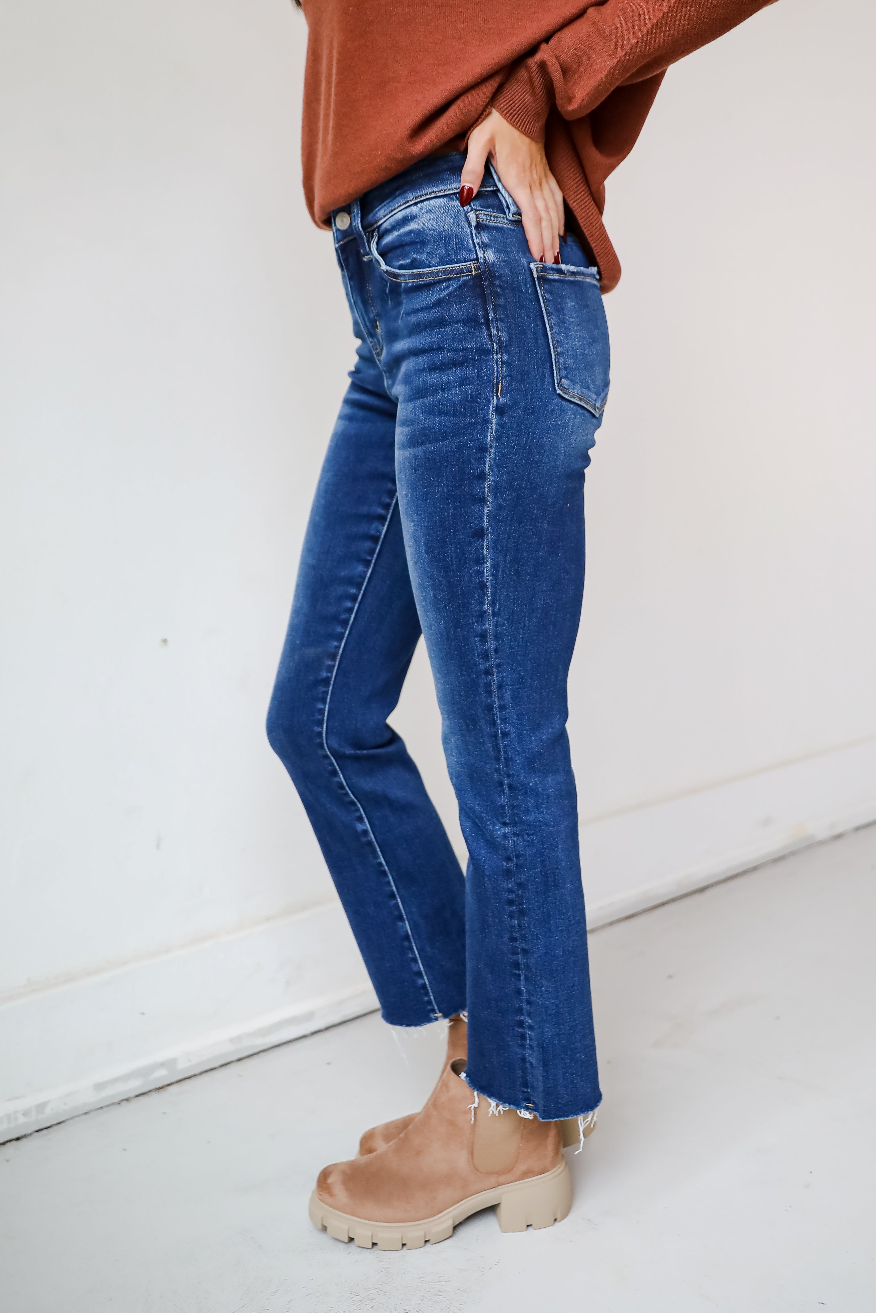 Lizzie Medium Wash High-Rise Bootcut Jeans