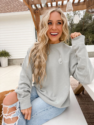 Sage There Is No Place Like The Midwest Pullover, holley collab