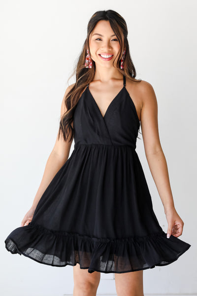 black Mini Dress