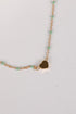 Blaire Beaded Heart Charm Necklace