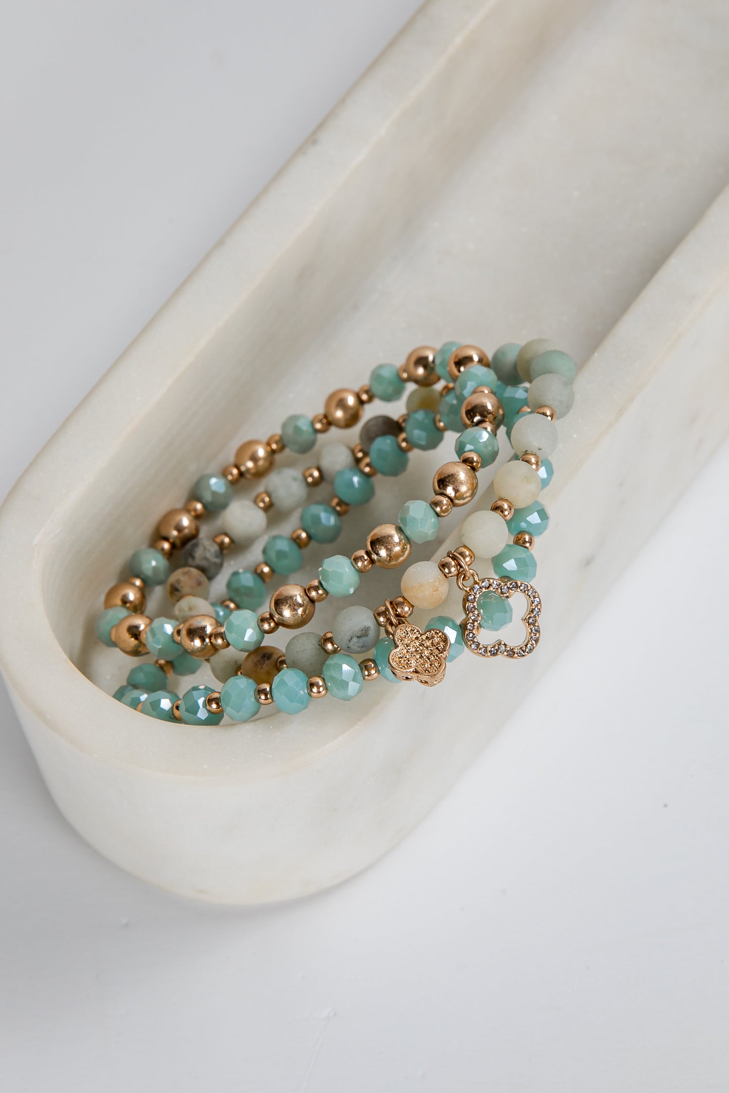 Cute Mint Beaded Bracelet Set | Bracelet Stacks | ShopDressUp Cute Mint Beaded Bracelet Set | Bracelet Stacks | ShopDressUp