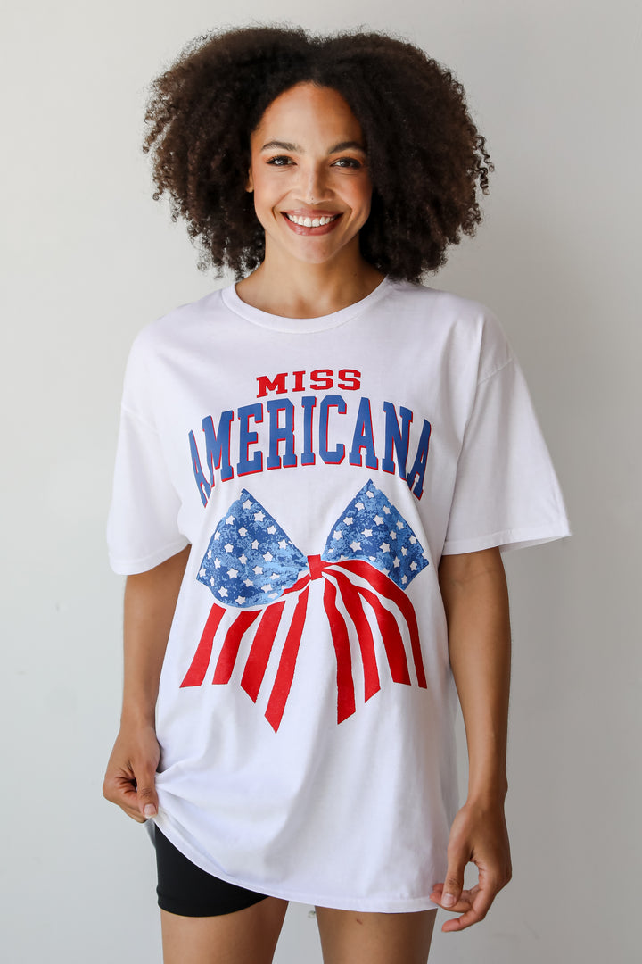 White Miss Americana Graphic Tee