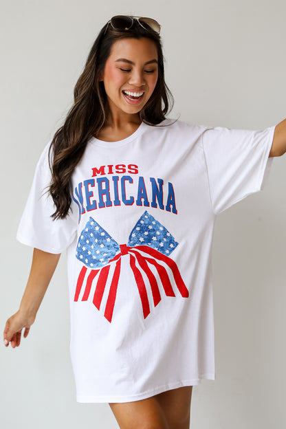 White Miss Americana Graphic Tee