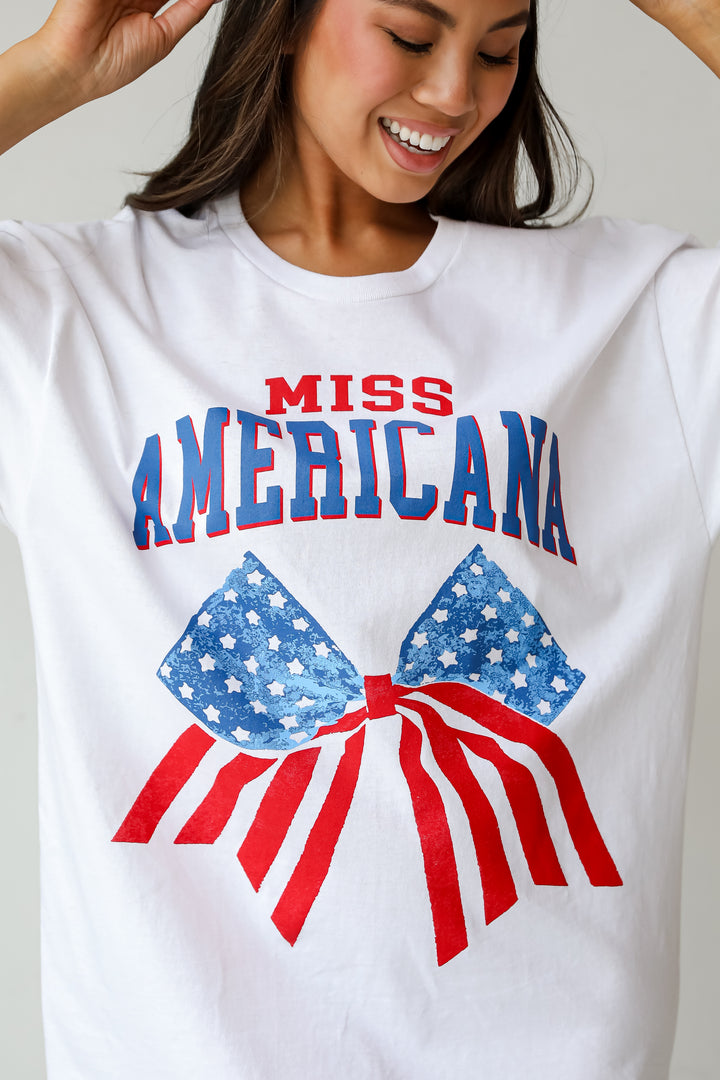 White Miss Americana Graphic Tee