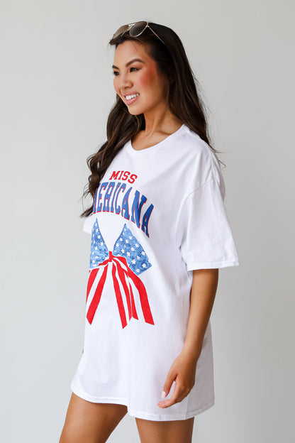 White Miss Americana Graphic Tee