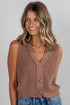 brown knit vest