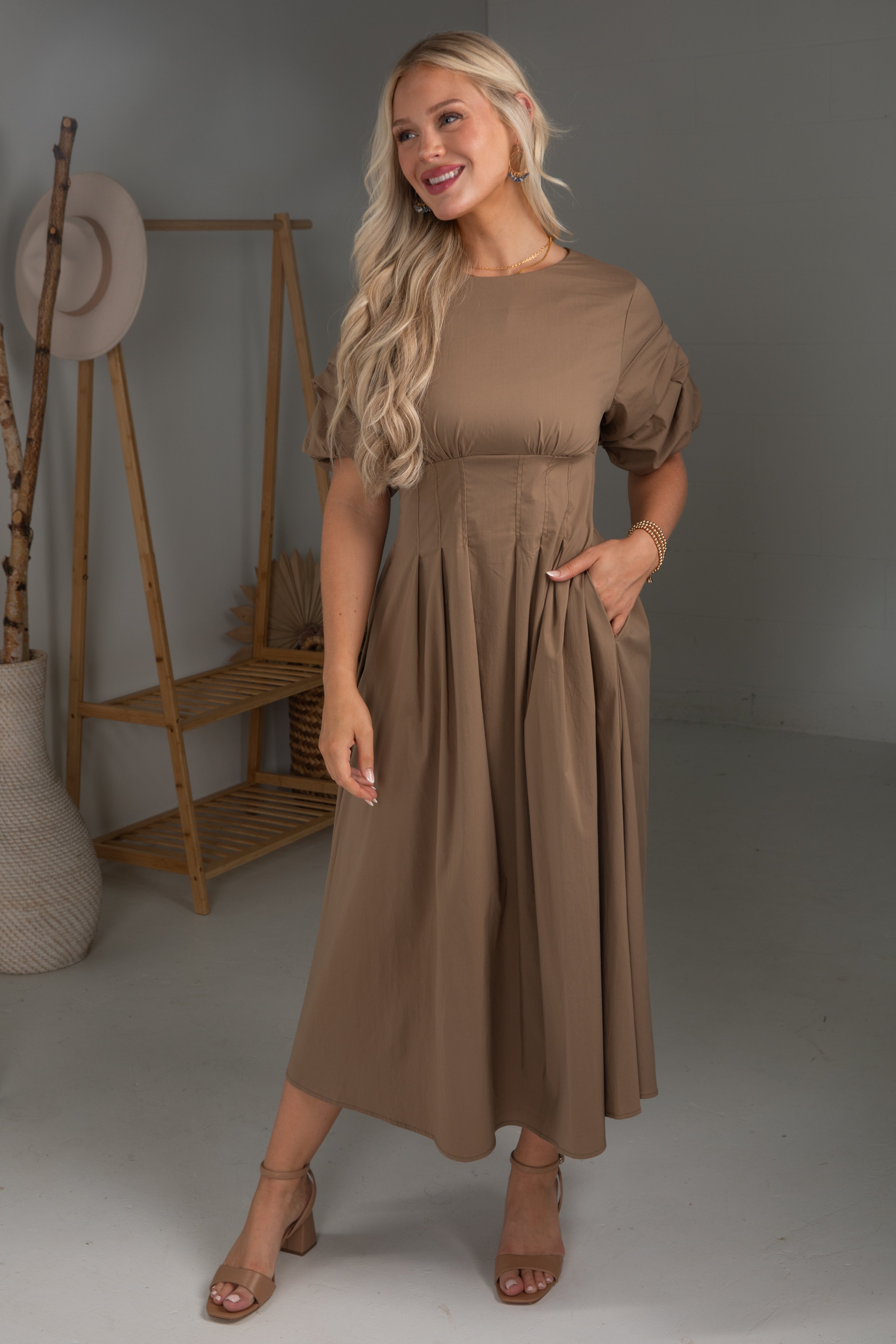 Cute Mocha Maxi Dress | Brown Dresses For Women | Dress Up