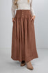 brown suede skirt