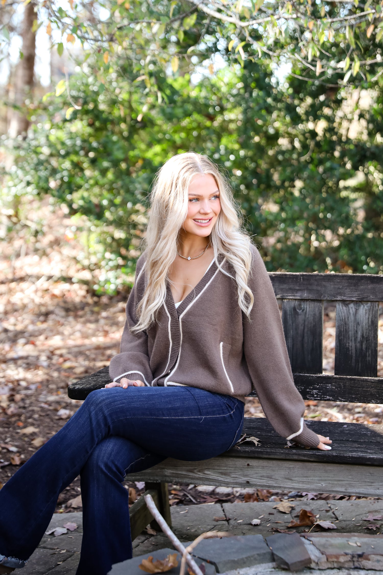 Cuddle Up Close Mocha Sweater Cardigan