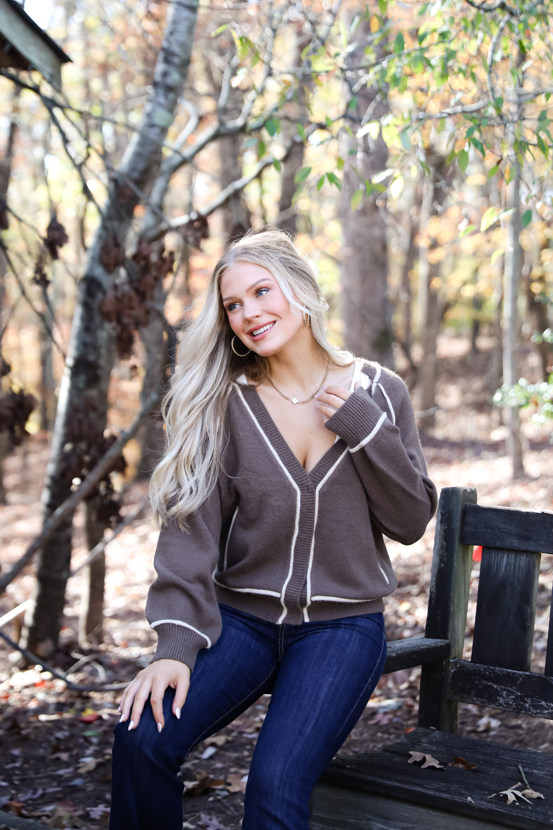 Cuddle Up Close Mocha Sweater Cardigan