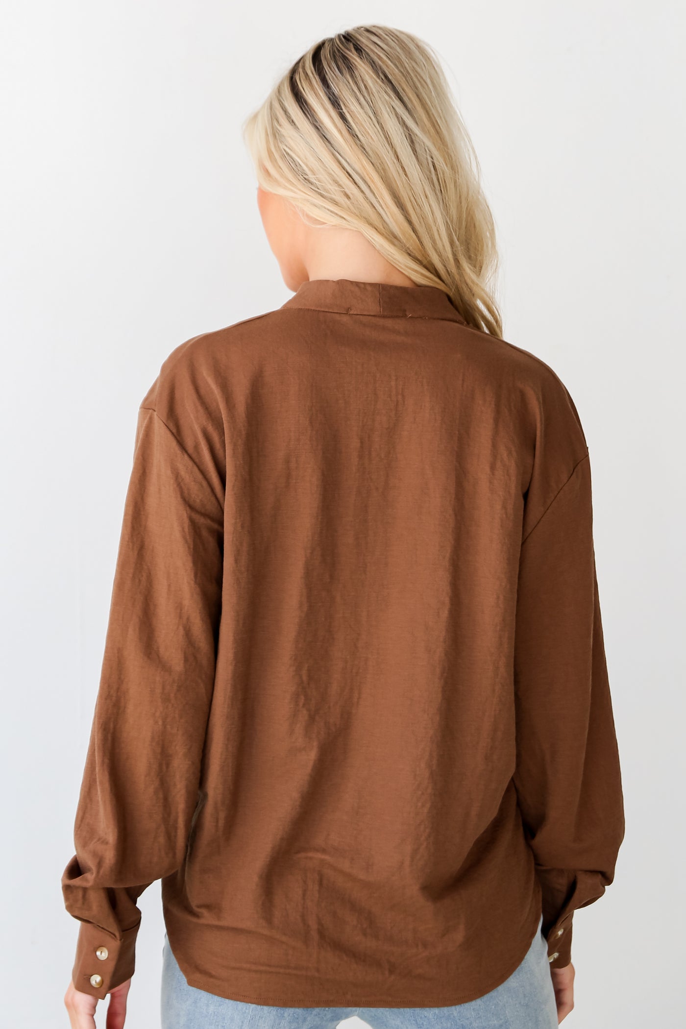 brown blouse