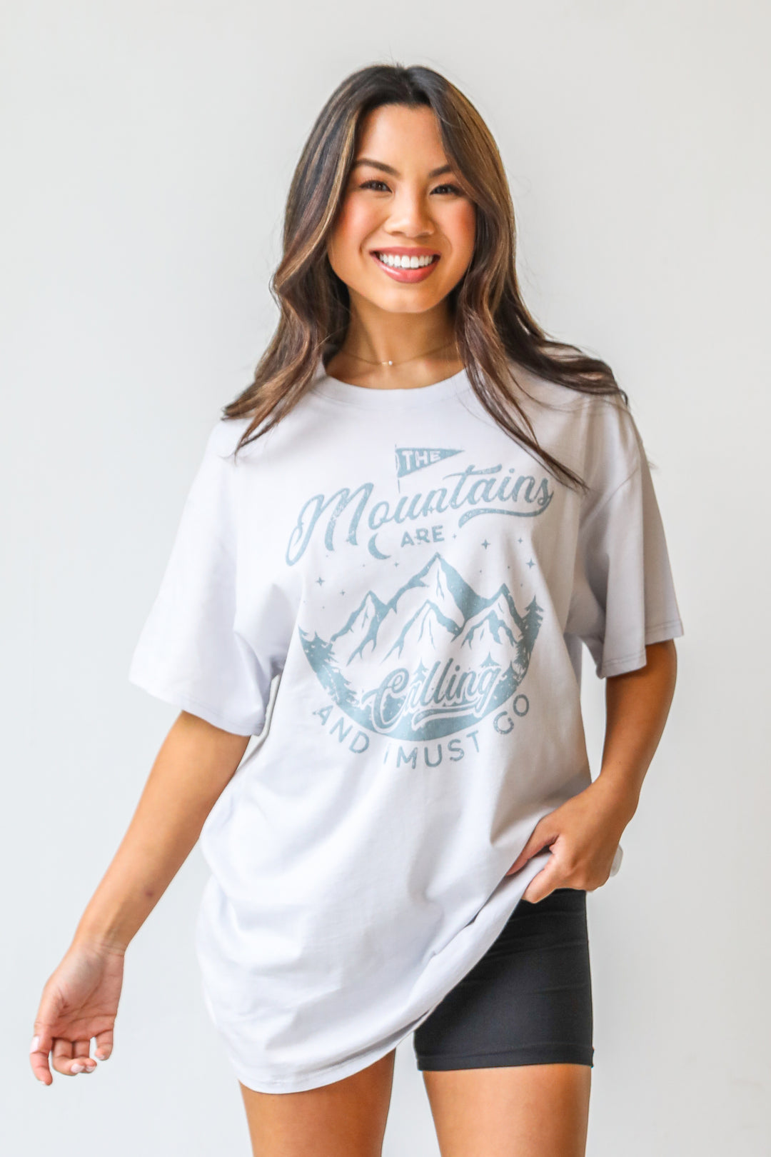 The Mountains Are Calling And I Must Go Graphic Tee