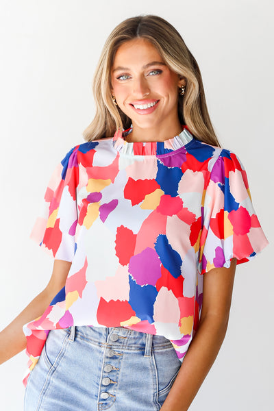 colorful Blouse front view