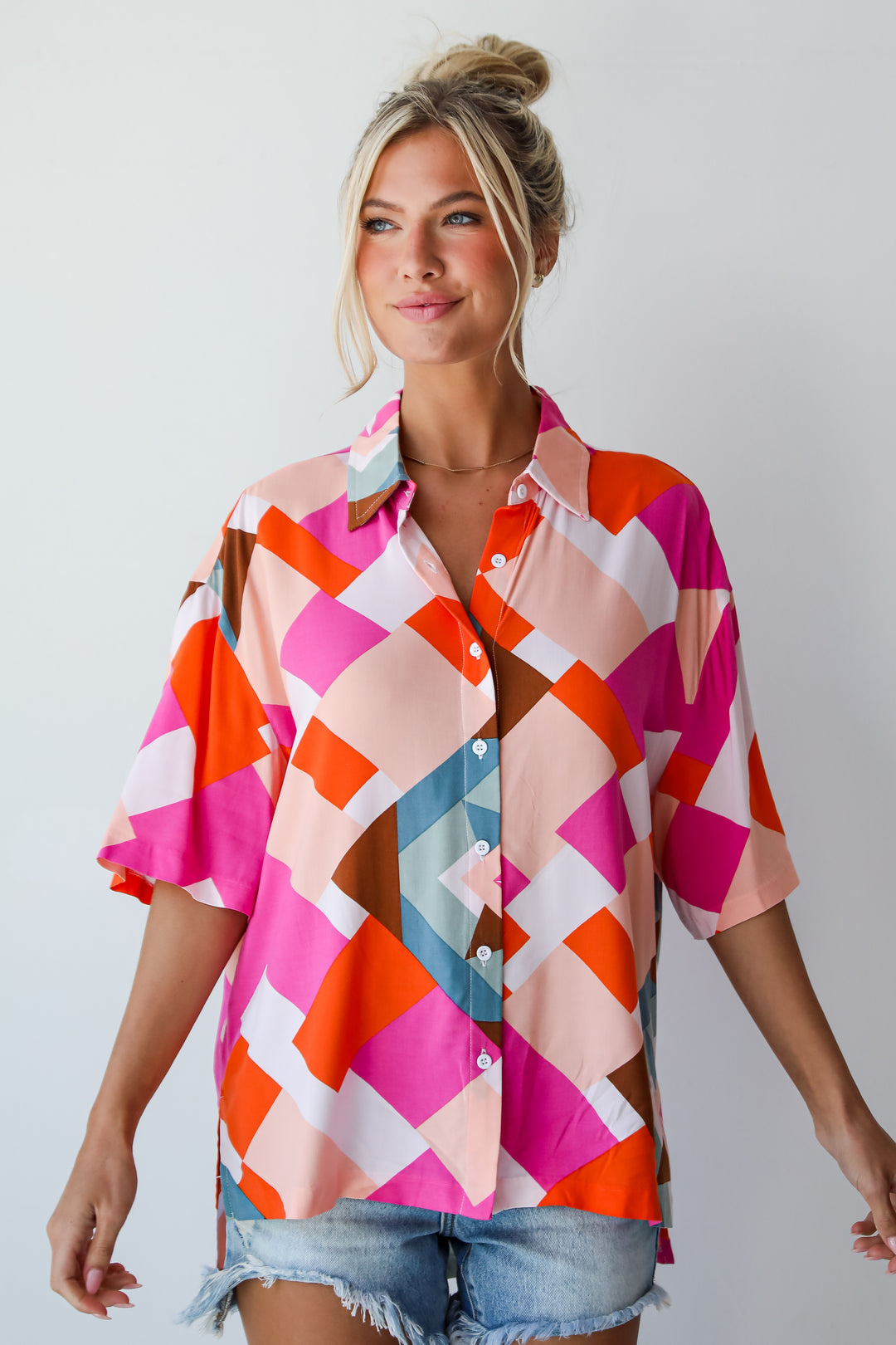 womens Pink Blouse