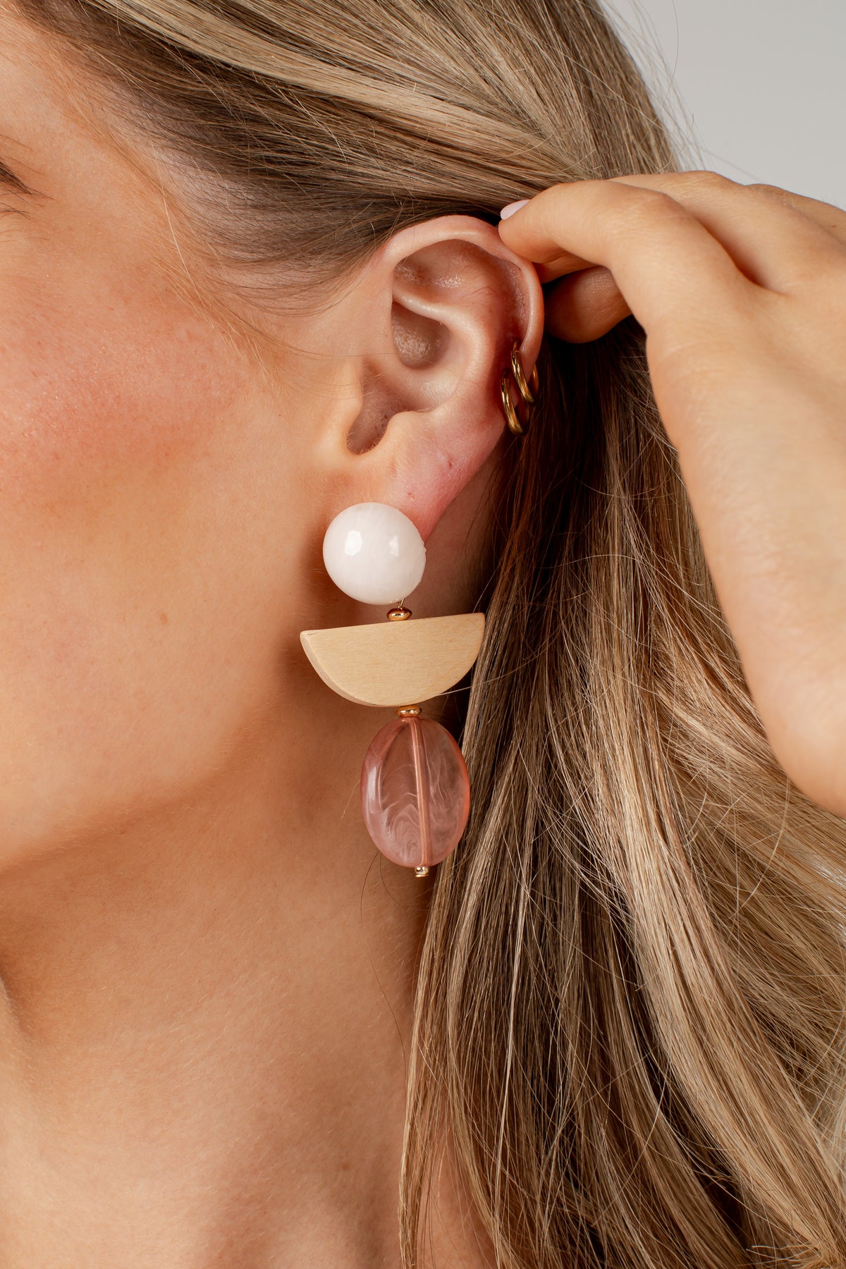 Selene Multi Geometric Drop Earrings