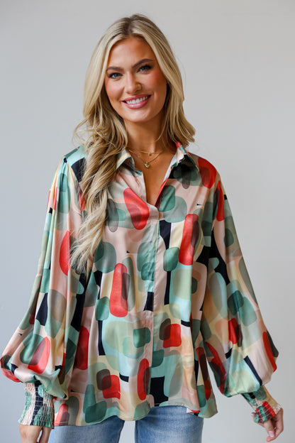 chic Satin Blouse