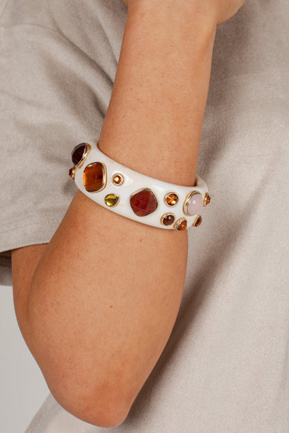 Kaia Multi Stone Cuff Bracelet