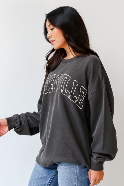 charcoal Nashville Pullover side view