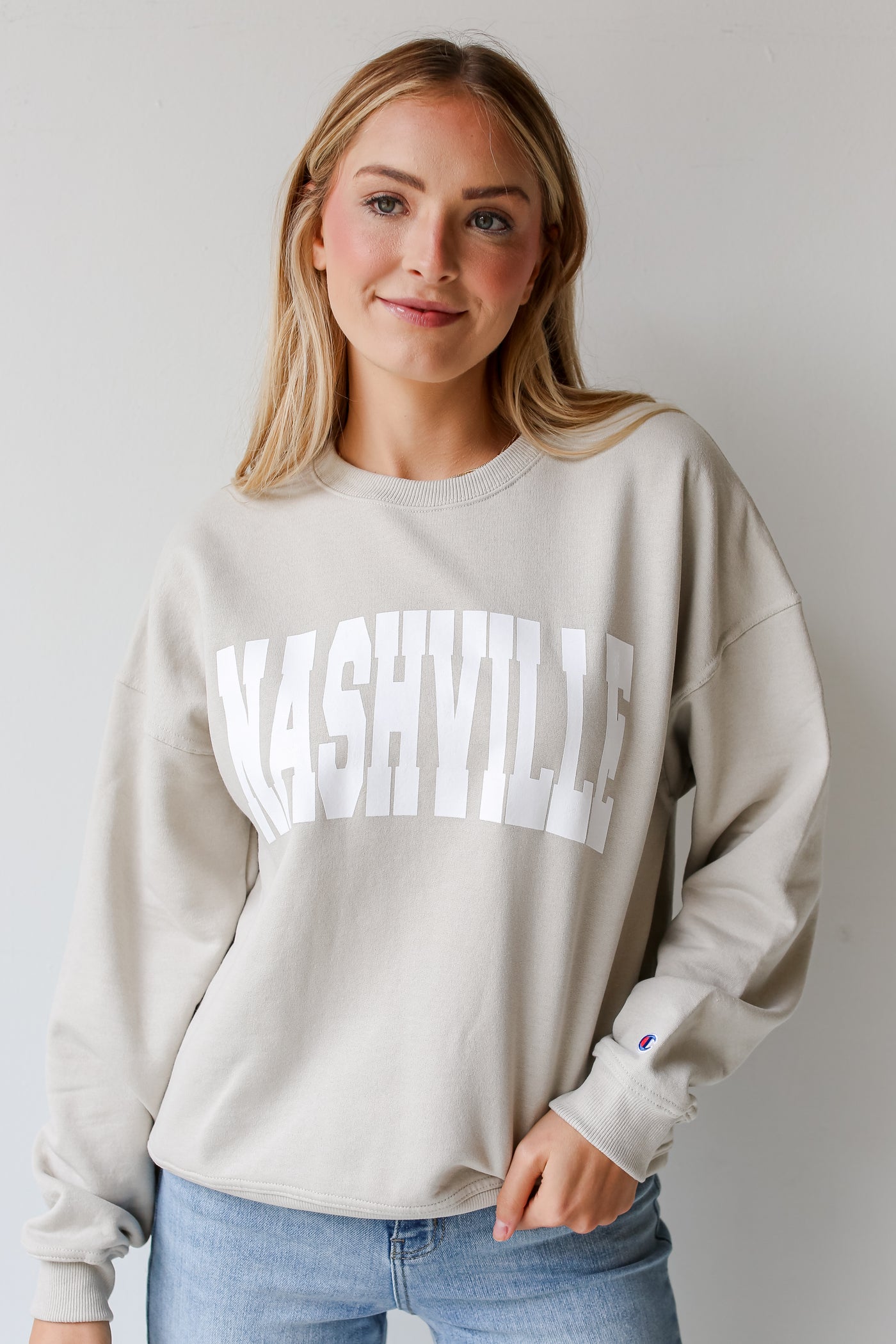 Tan Nashville Pullover front view