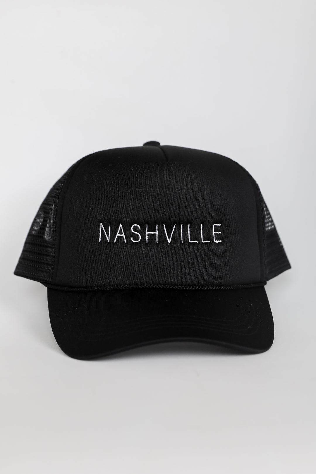 Black Nashville Trucker Hat