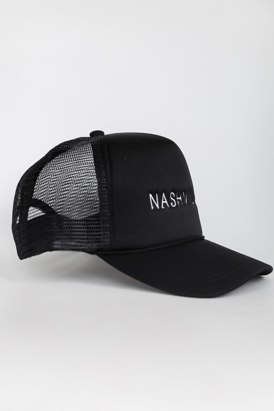 Black Nashville Trucker Hat