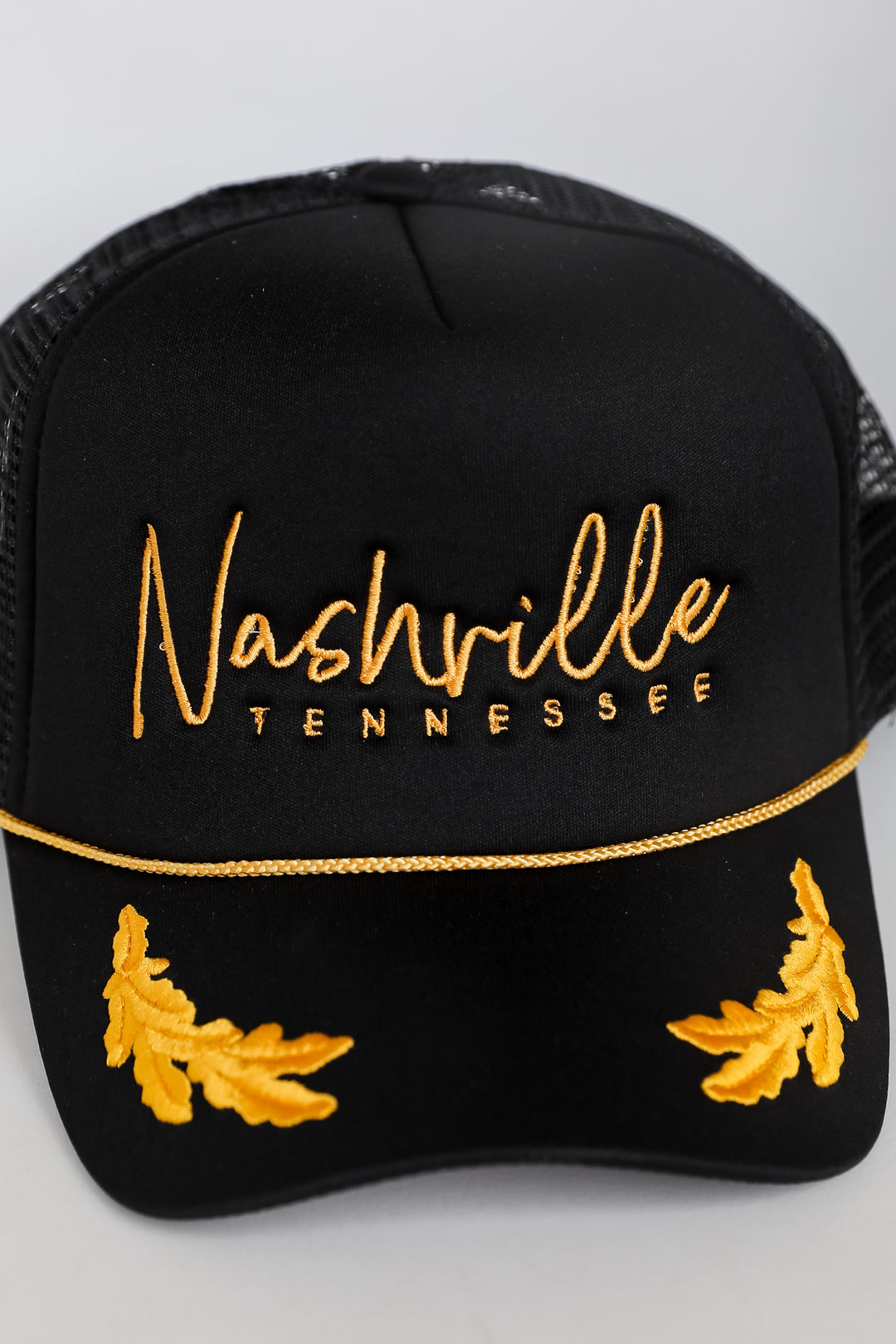 Black Nashville Tennessee Trucker Hat