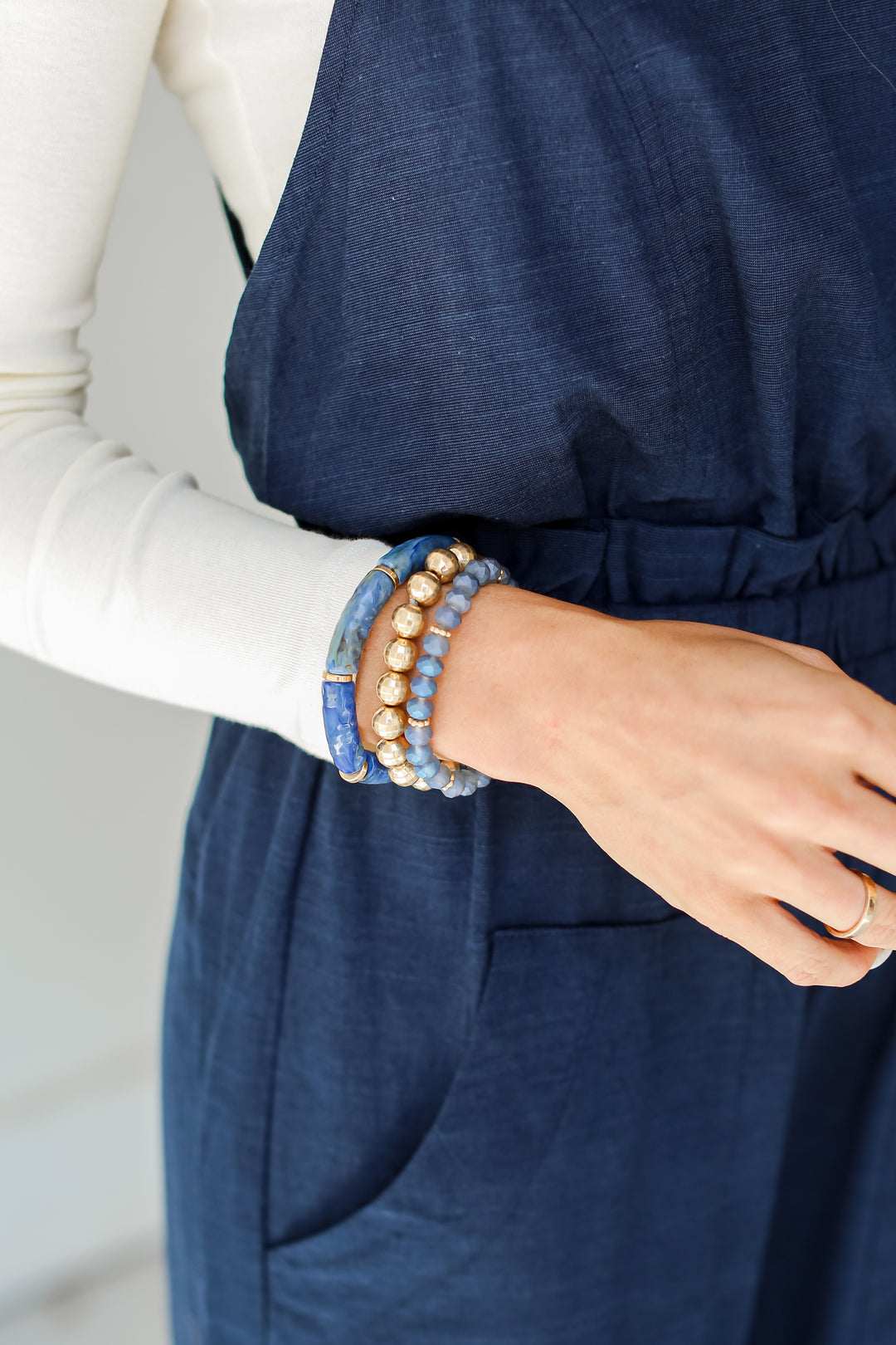 Beaded Bracelet Set on model