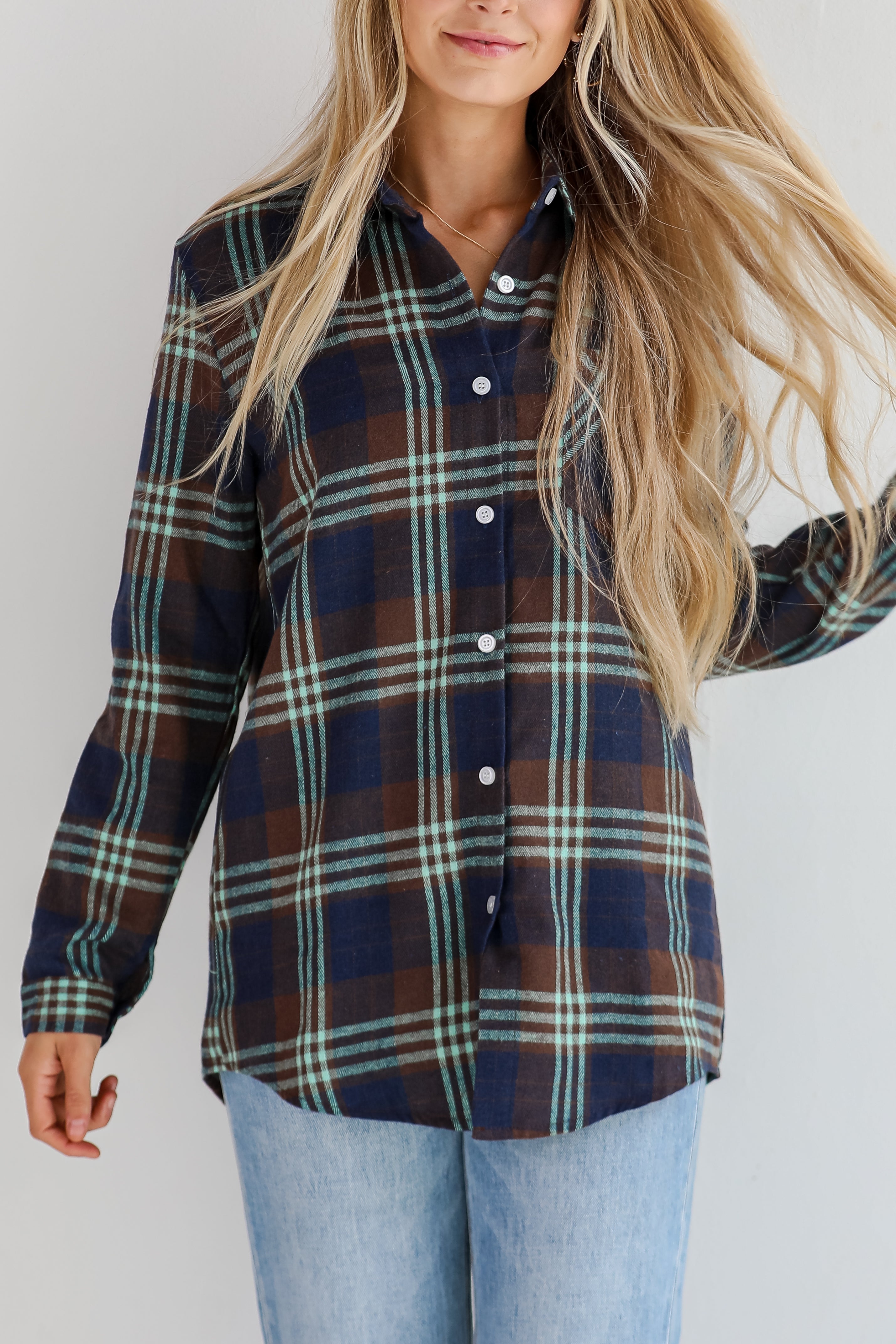 Perfectly Classic Navy Plaid Flannel