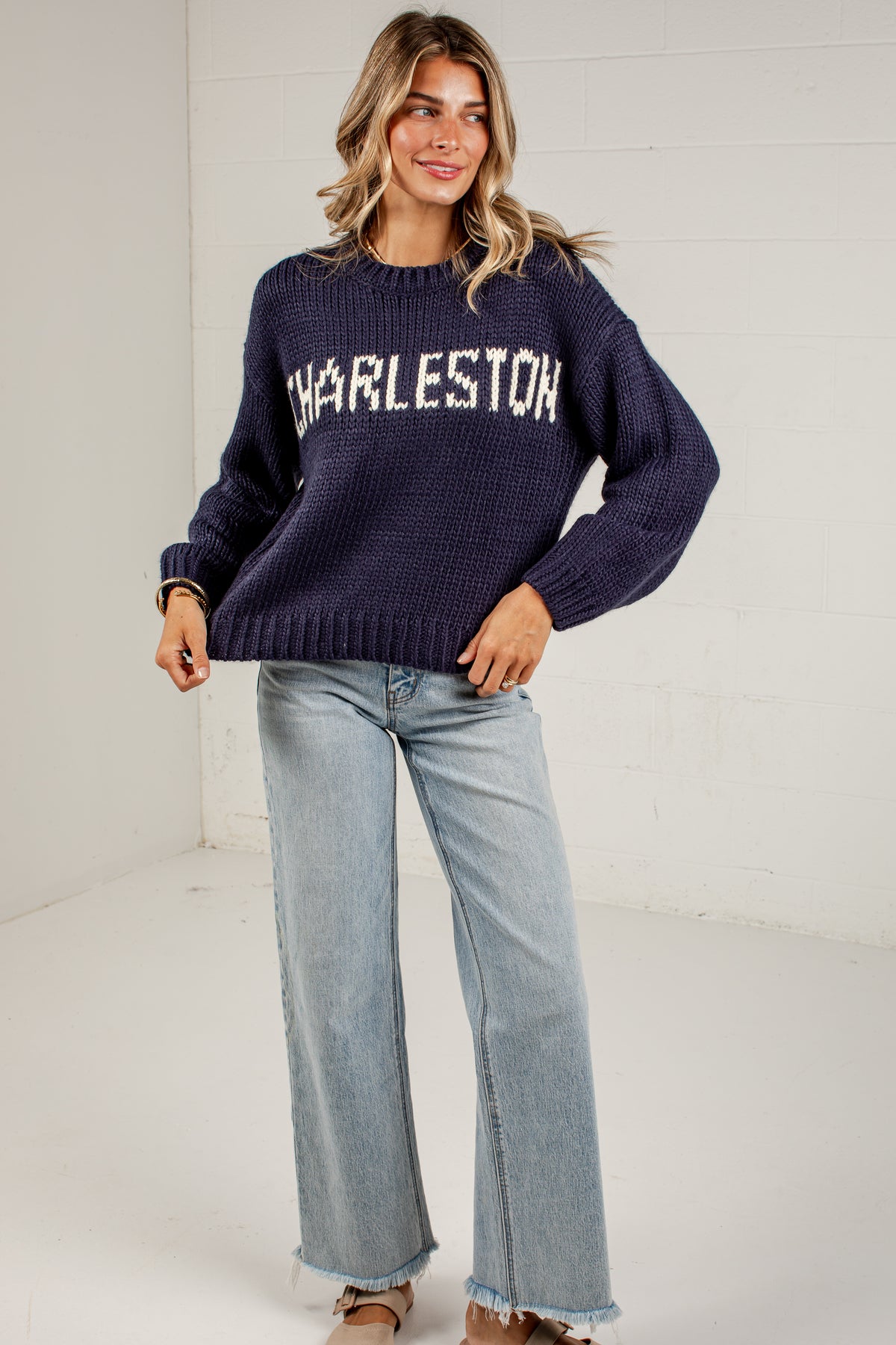 Charleston Script Knit Sweater