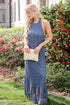 Divine Intentions Crochet Knit Halter Maxi Dress