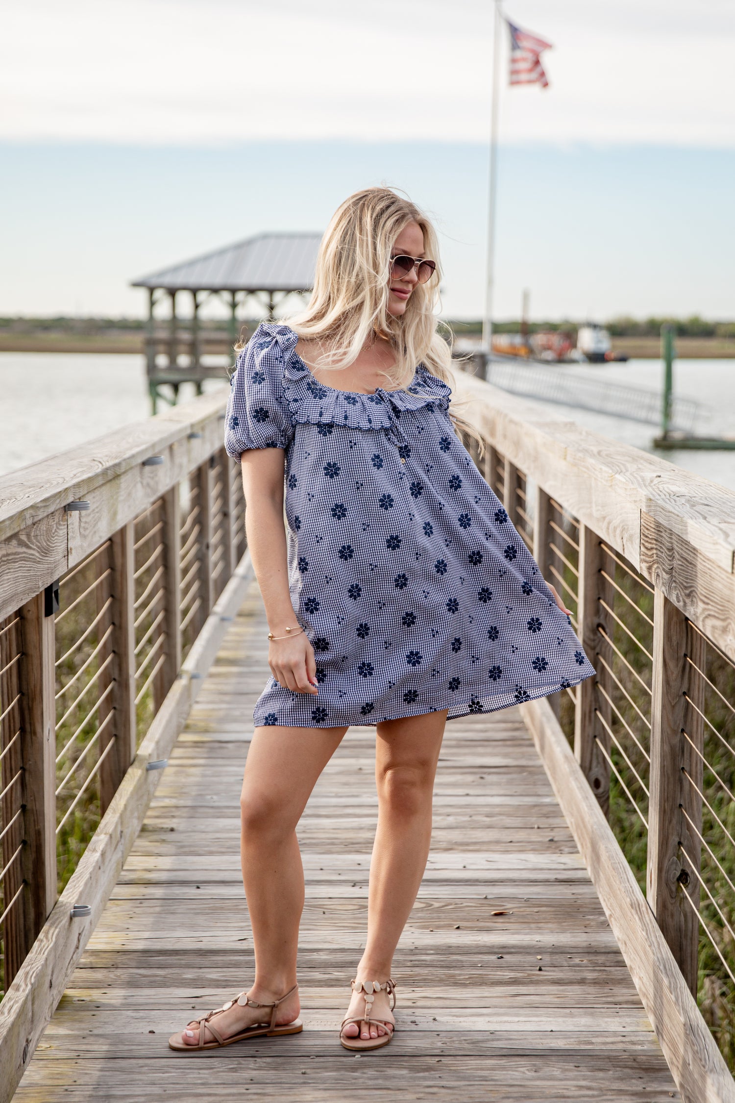 Blue Skies & Daisies Navy Mini Dress | Trendy Women's Dress Blue Skies & Daisies Navy Mini Dress | Trendy Women's Dress