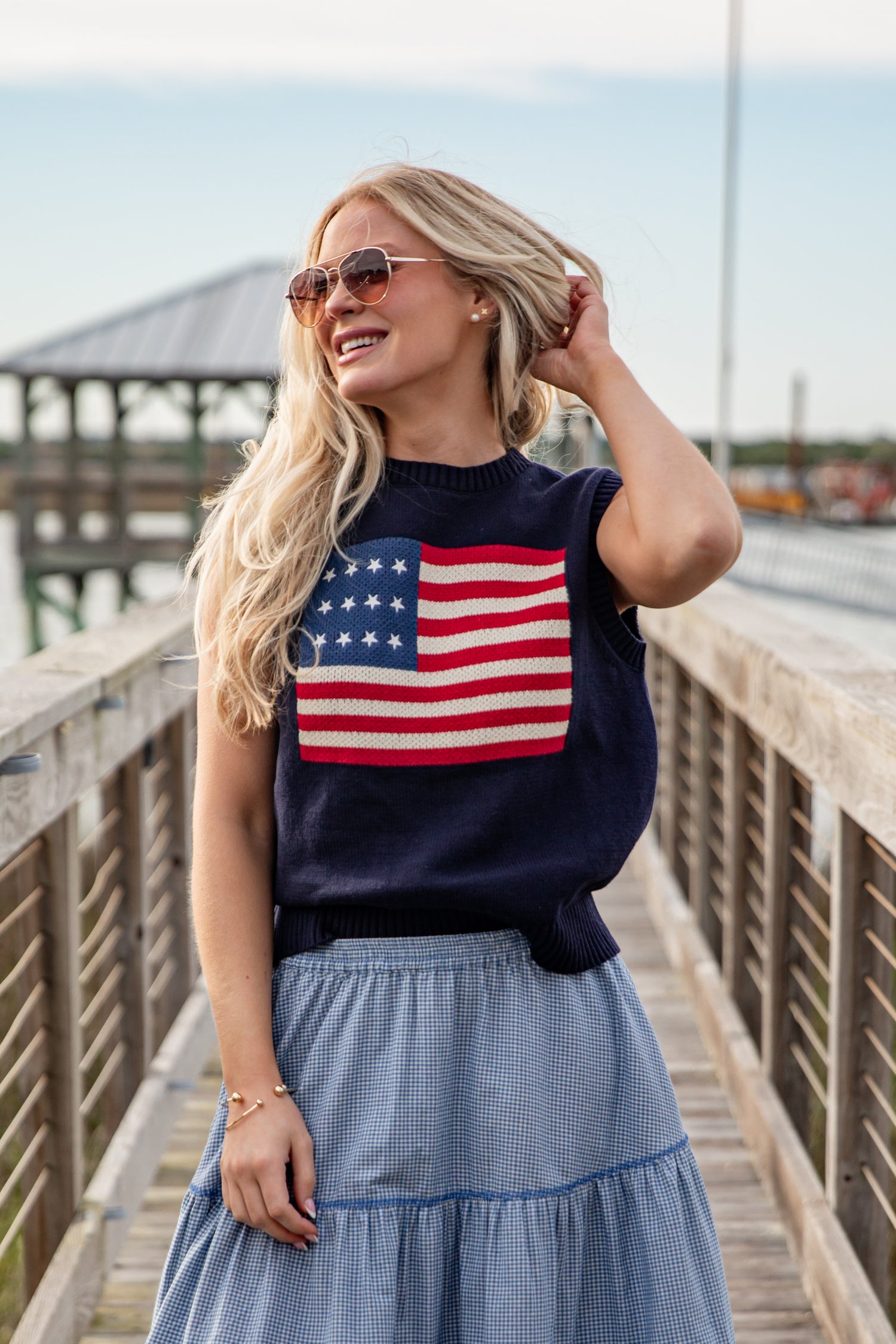 american flag dress shirt Stars & Stripes Blue Men's Embroidered Western Pearl Snap Shirt