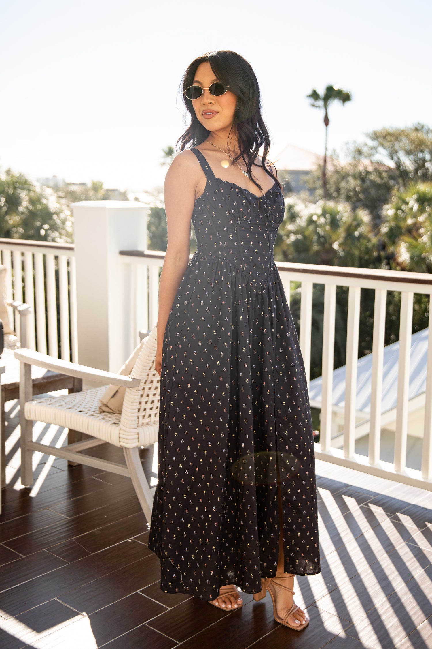 Floral Navy Maxi Dress | Trendy Women's Dress | ShopDressUp Navy / Large Floral Navy Maxi Dress | Trendy Women's Dress | ShopDressUp Navy / Large