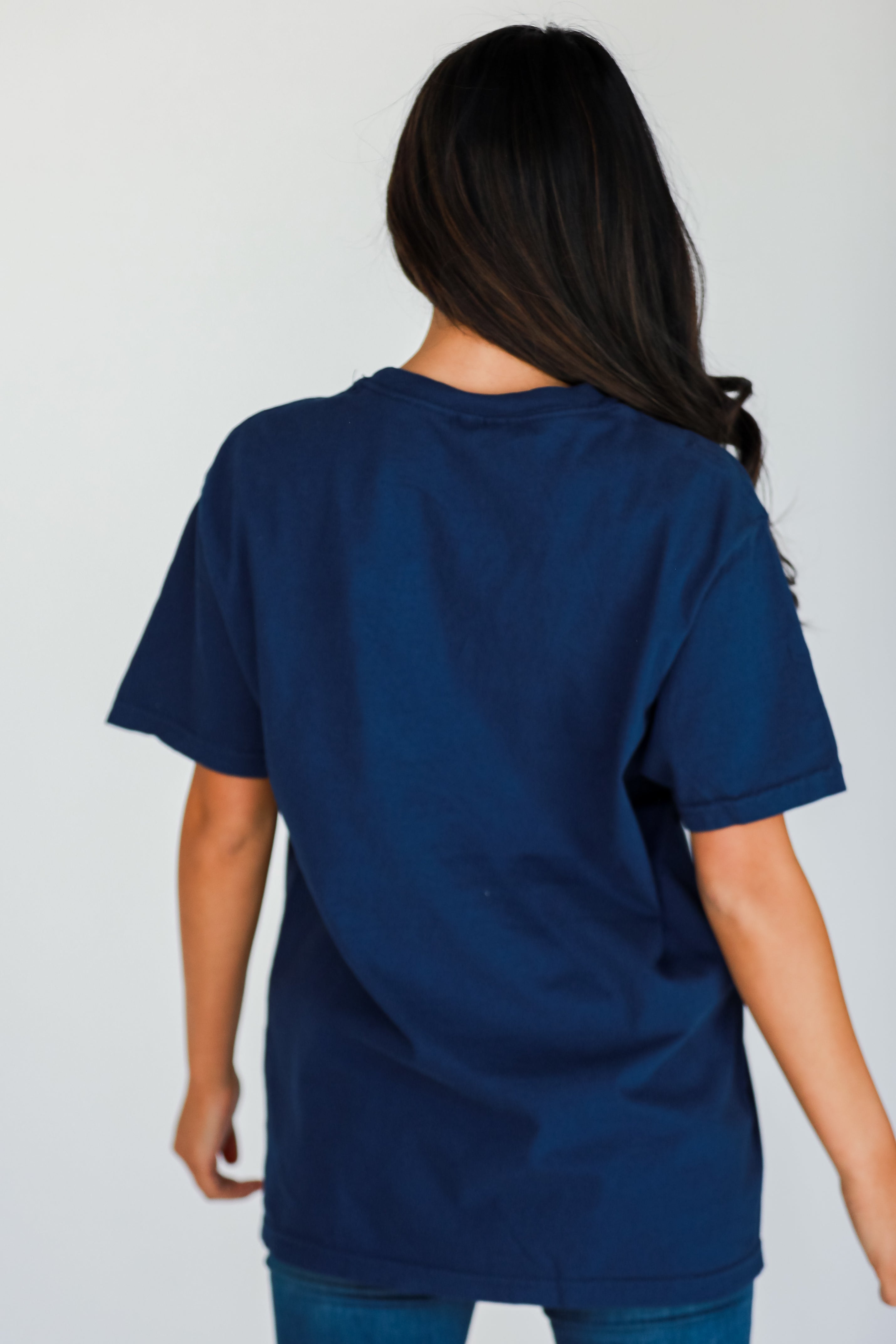 Navy Marietta Tee back view