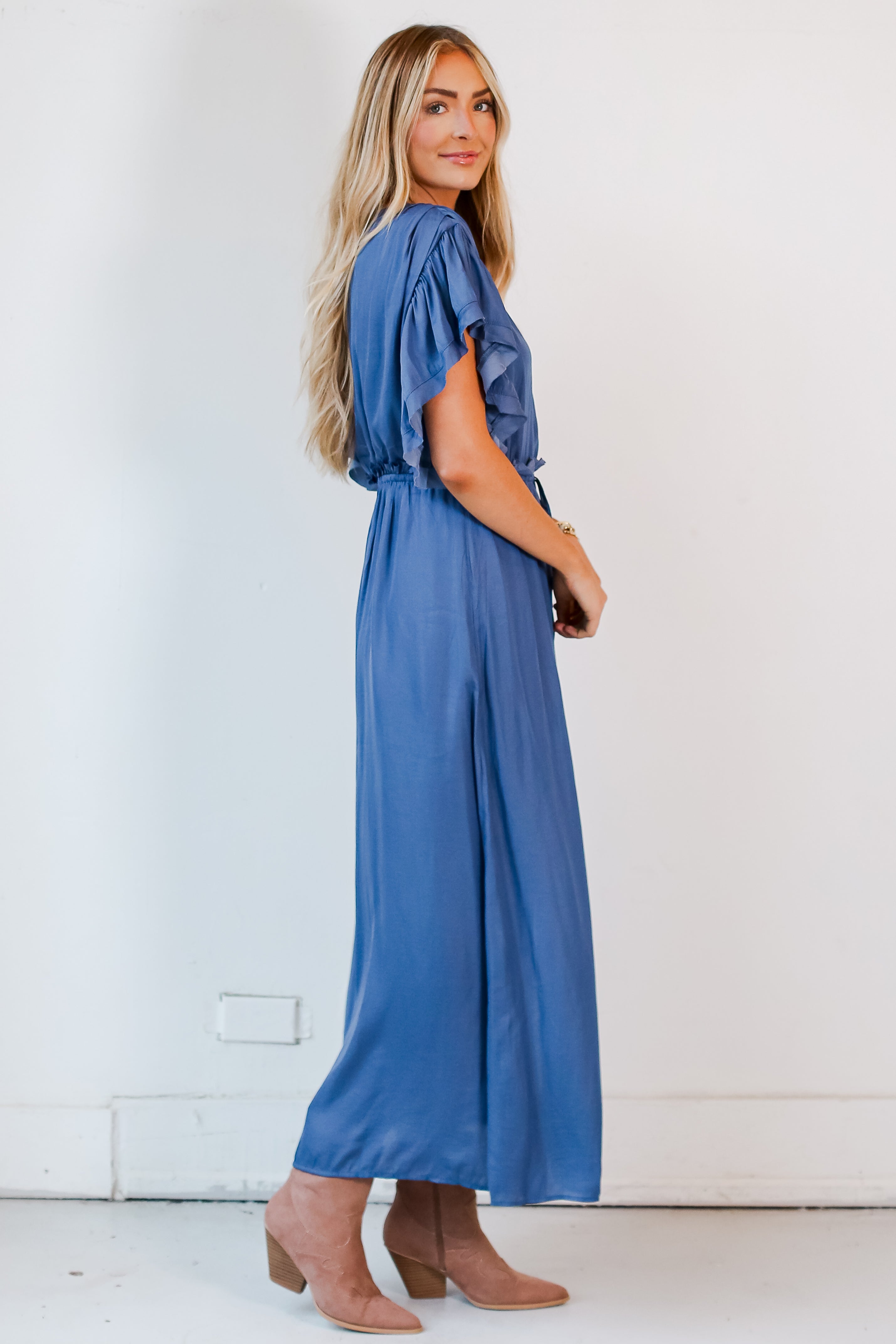 blue maxi dresses