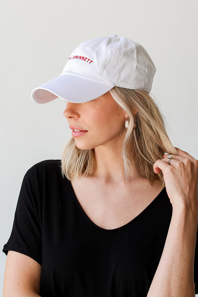 White North Gwinnett Embroidered Hat on model