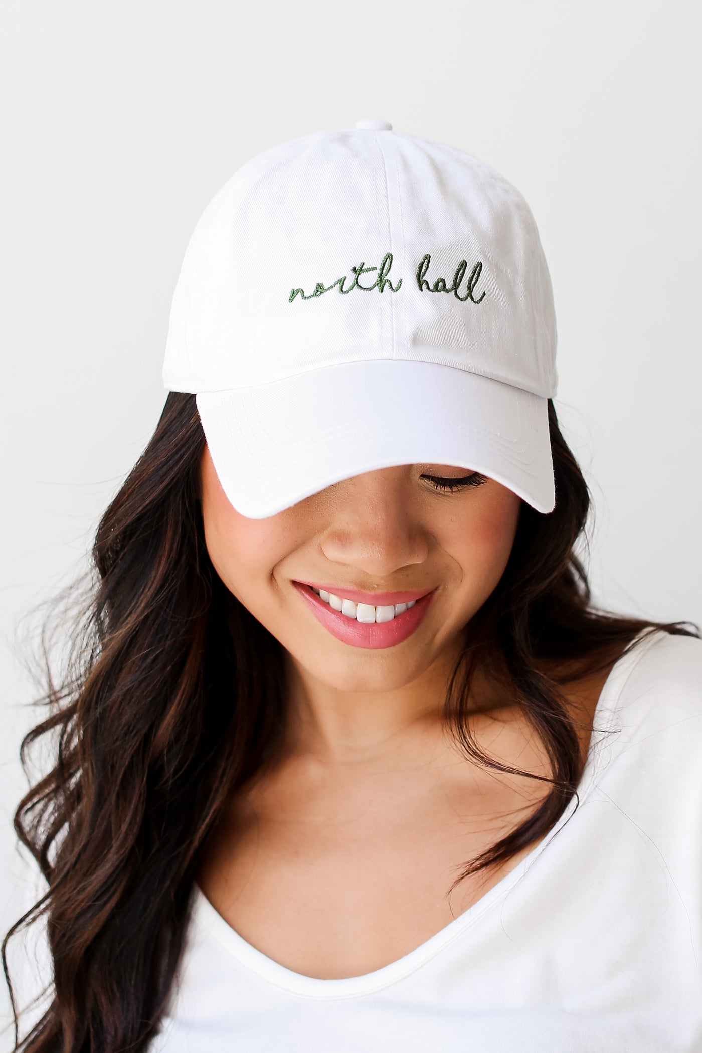 White North Hall Script Embroidered Hat