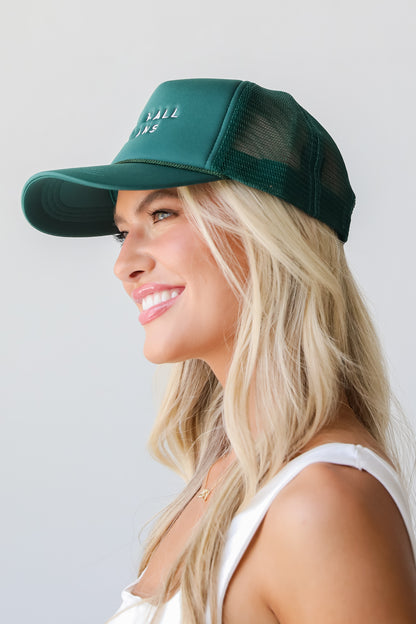 Hunter Green North Hall Trojans Trucker Hat