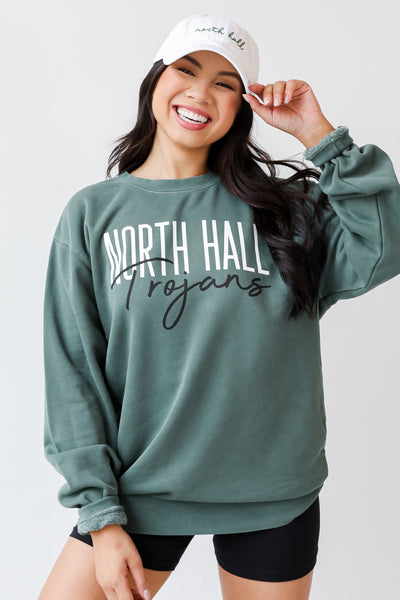 North Hall Trojans Pullover front view